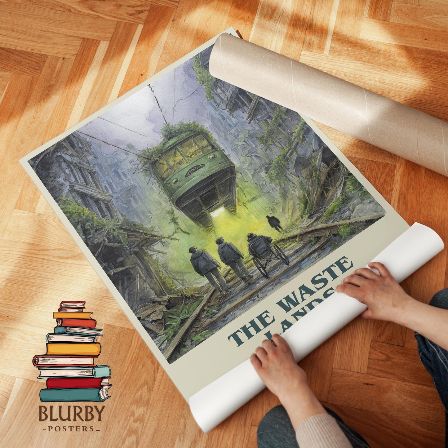 The waste lands book poster packaging – museum-quality print rolled in protective tube