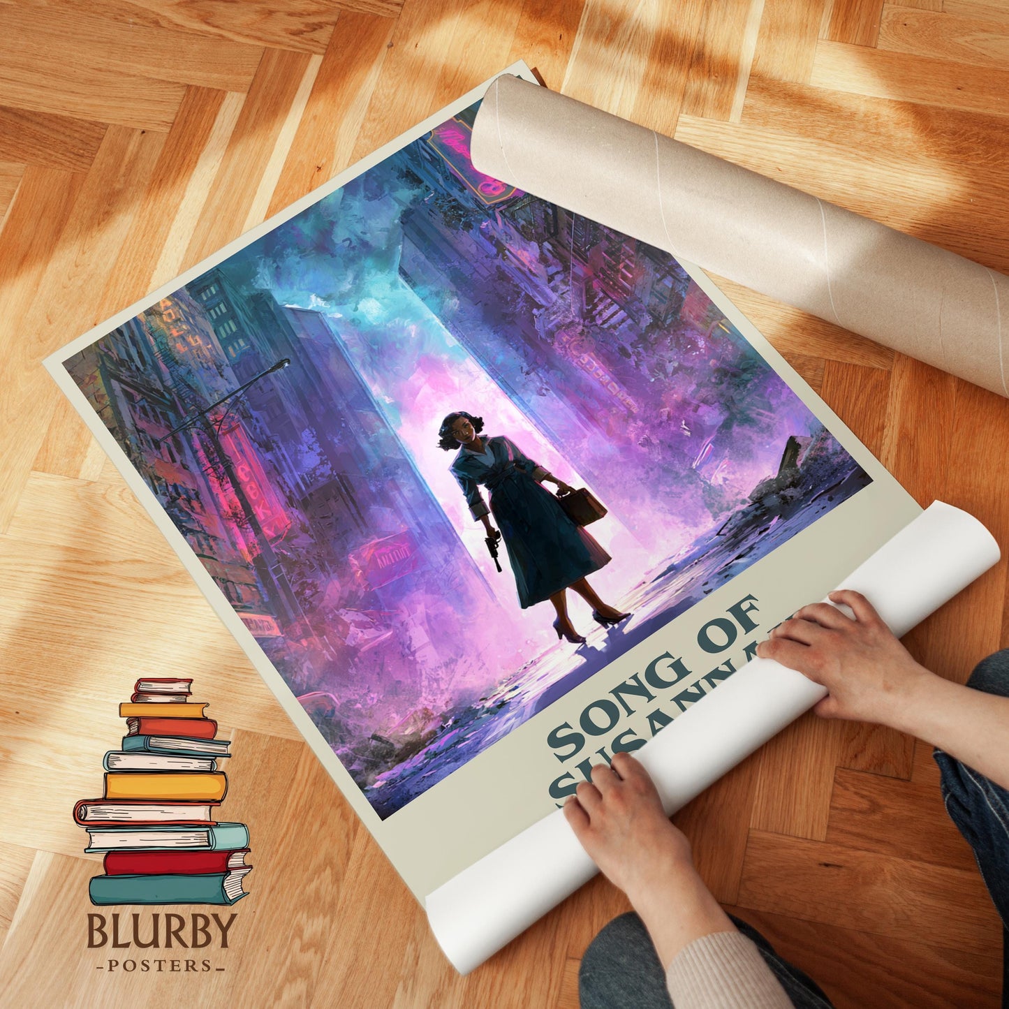 Song of Susannah book cover poster paired in gallery wall – literary art prints