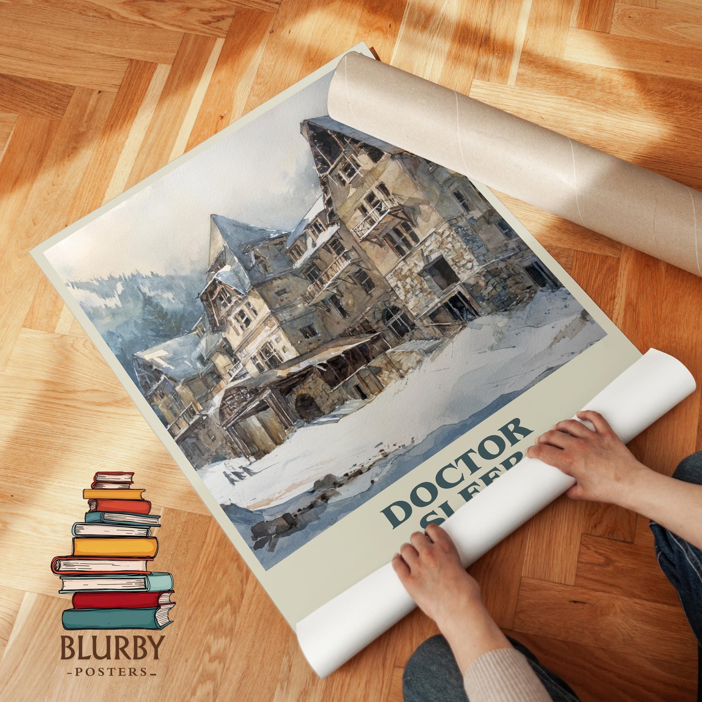 Doctor Sleep book poster packaging – museum-quality print rolled in protective tube