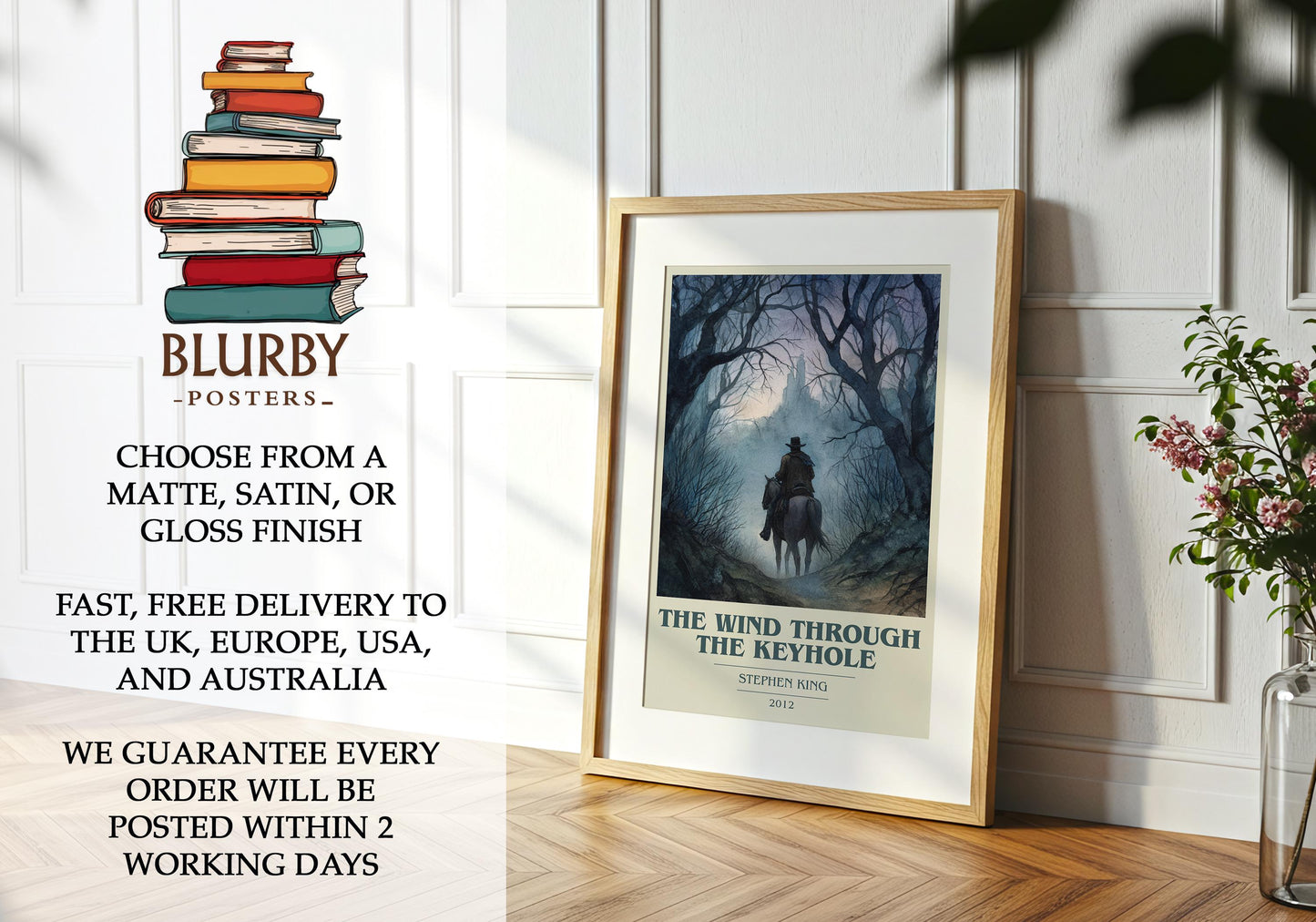The Wind Through The Keyhole book poster packaging – museum-quality print rolled in protective tube