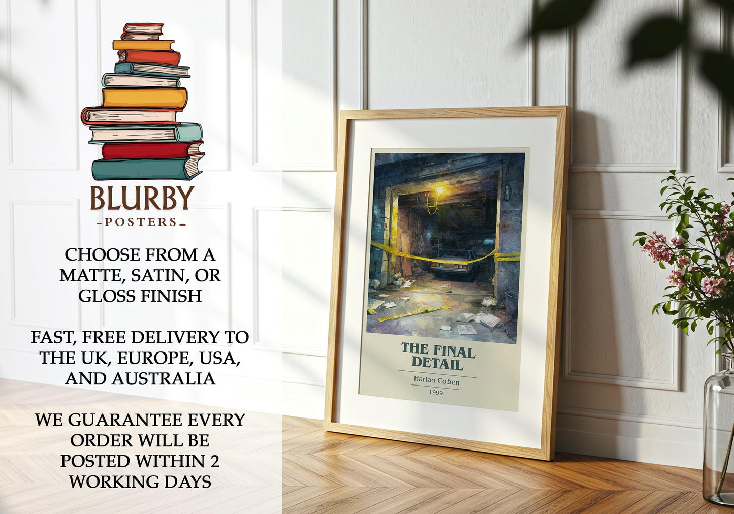 The Final Detail book poster packaging – museum-quality print rolled in protective tube
