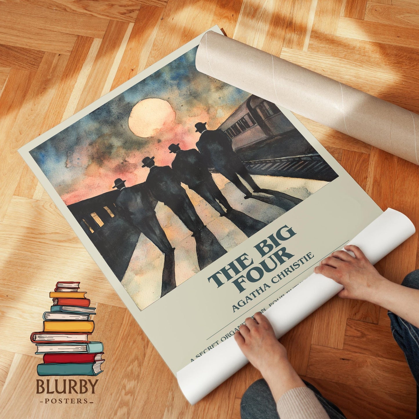 The Big Four book poster packaging – museum-quality print rolled in protective tube