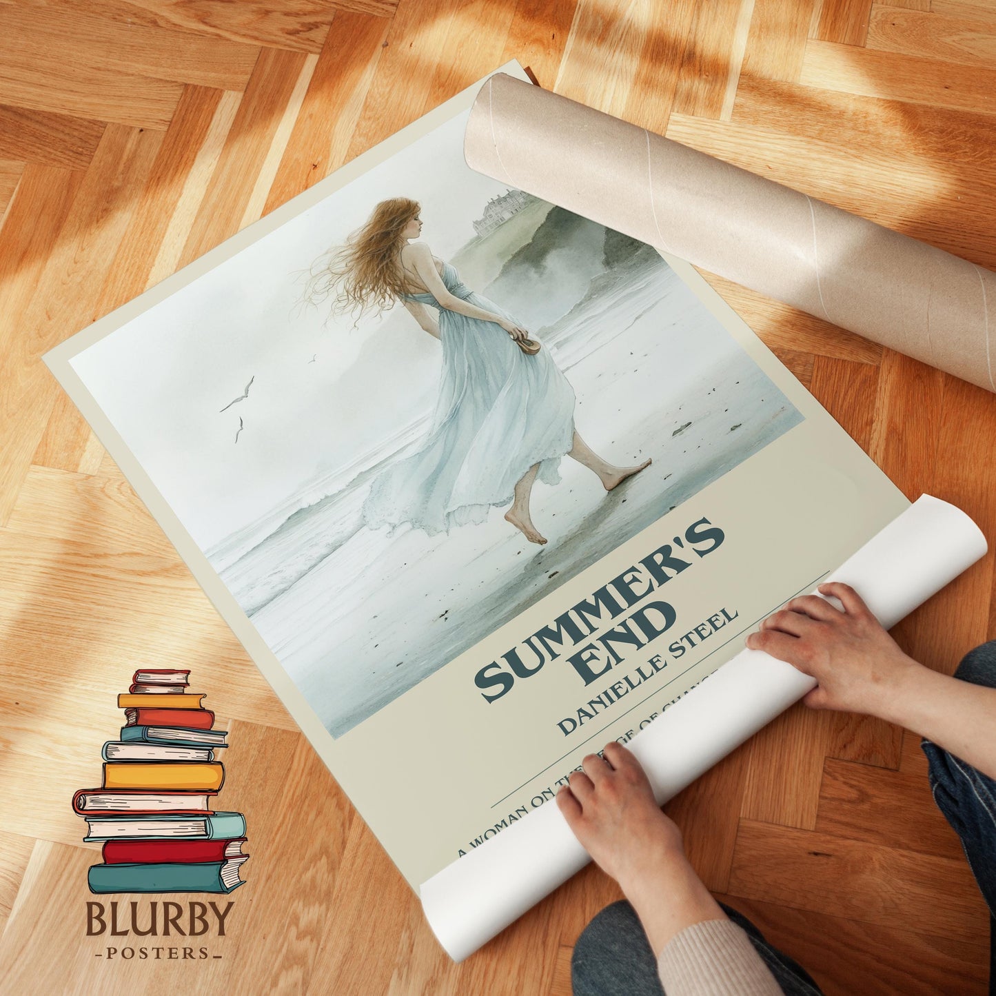 Summer's End book poster packaging – museum-quality print rolled in protective tube