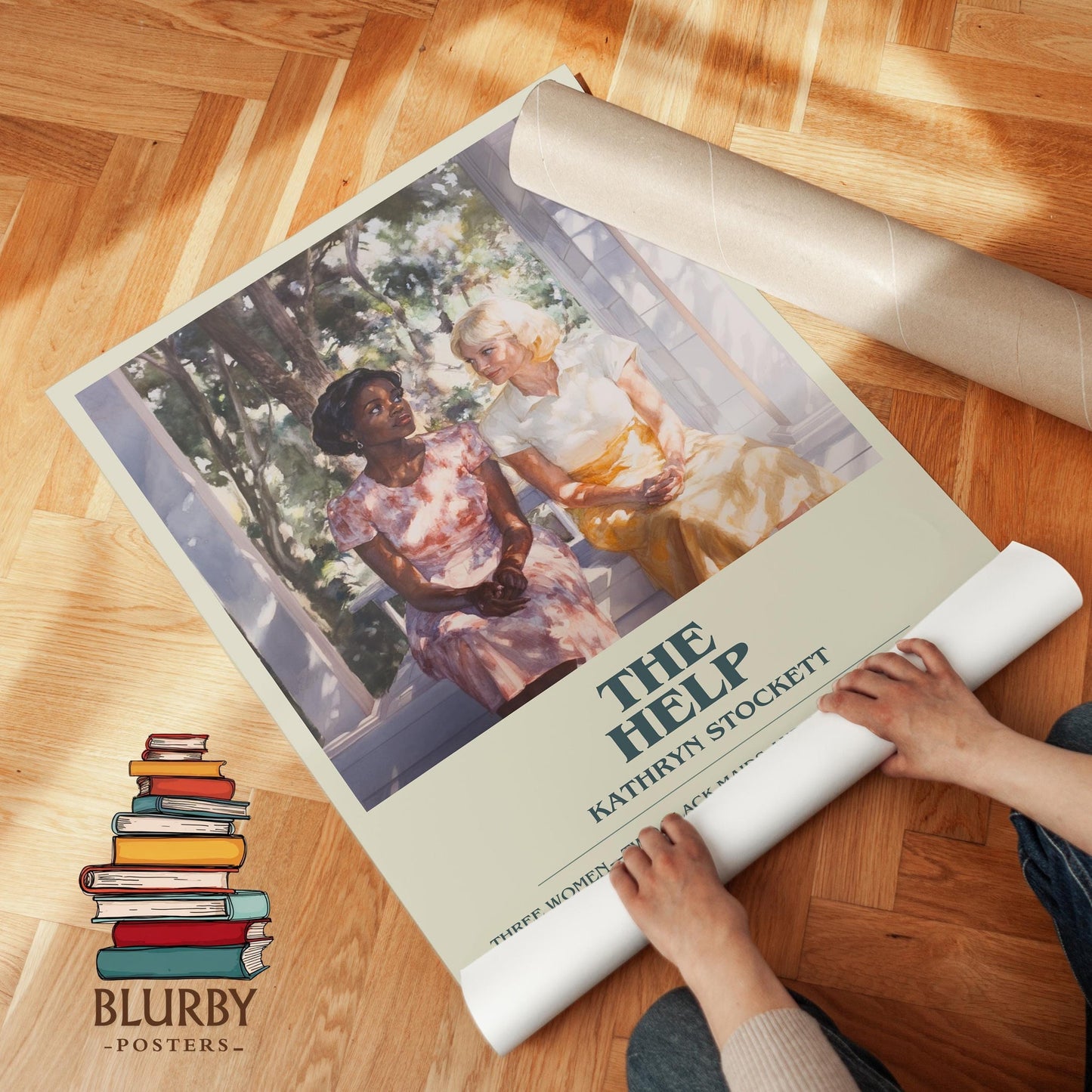 The Help book poster packaging – museum-quality print rolled in protective tube