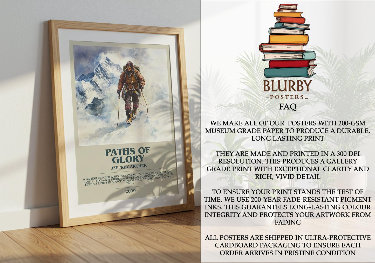 Paths Of Glory by Jeffrey Archer | Descriptive Modern Book Art | Poster