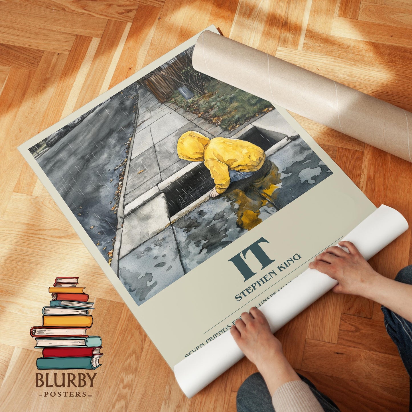 It book poster packaging – museum-quality print rolled in protective tube