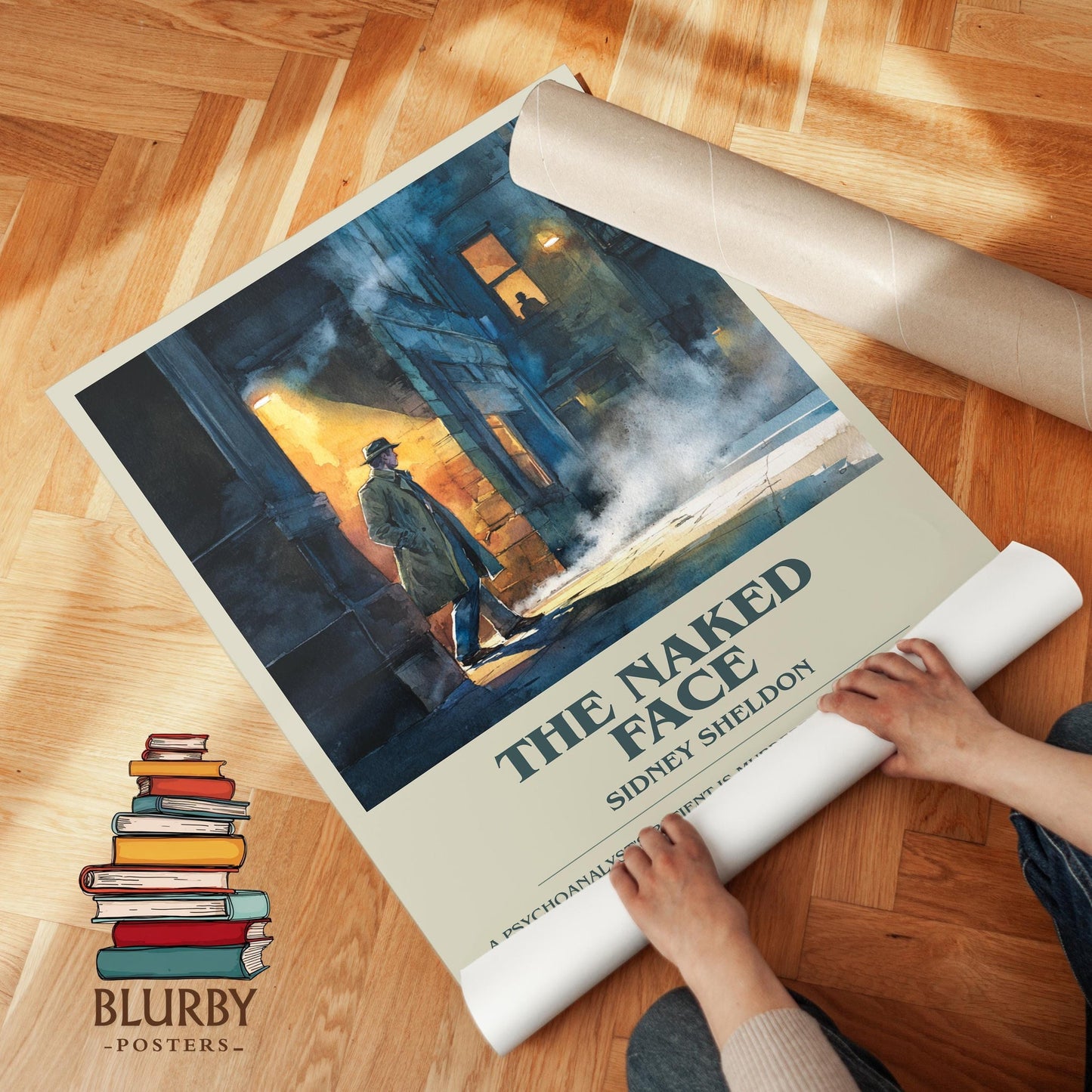 The Naked Face book poster packaging – museum-quality print rolled in protective tube