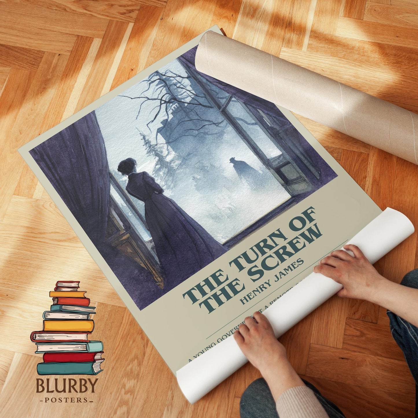 The Turn of the Screw book poster packaging – museum-quality print rolled in protective tube
