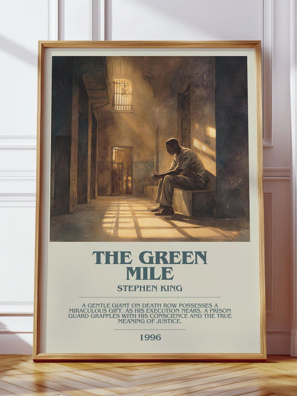 The Green Mile bookish print in frame leaning in hallway – horror wall art