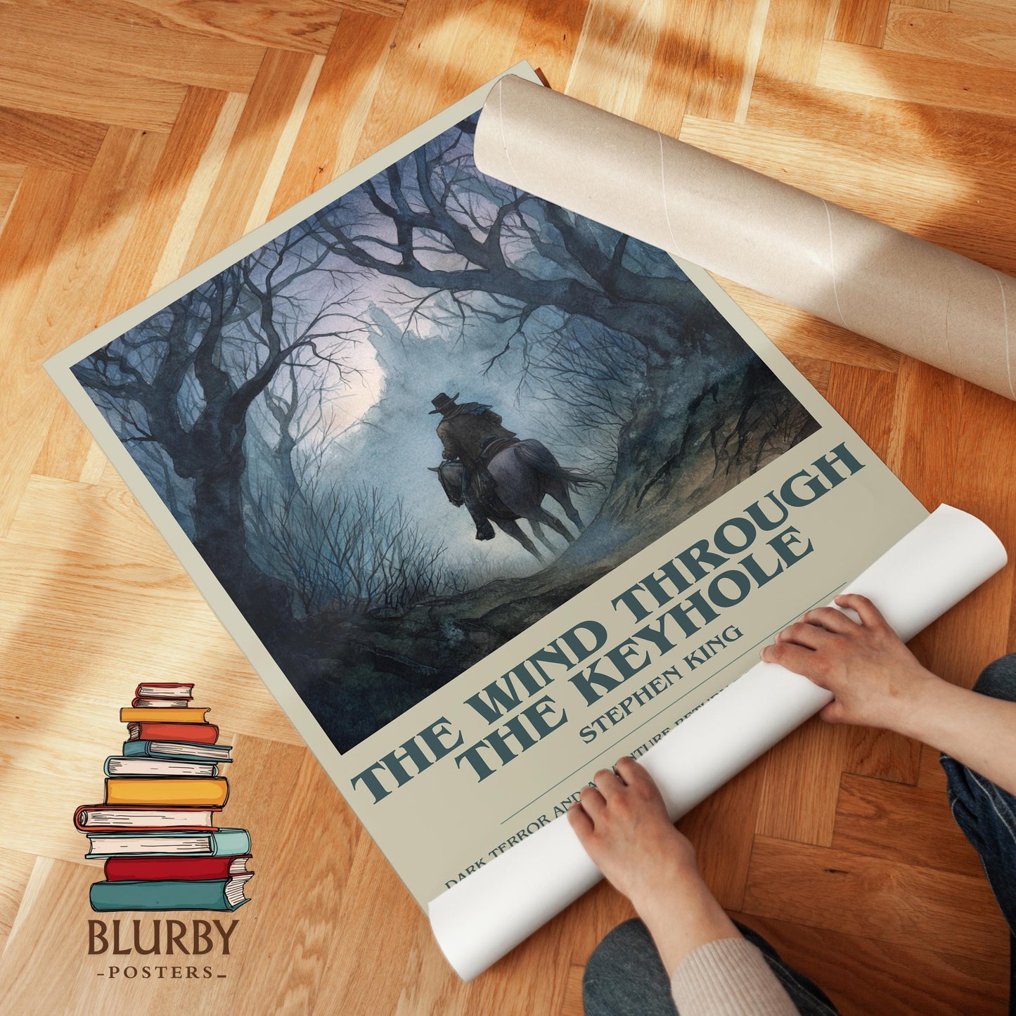The Wind Through The Keyhole book poster packaging – museum-quality print rolled in protective tube