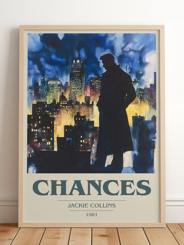 Chances book cover print in frame leaning in hallway – romance wall art