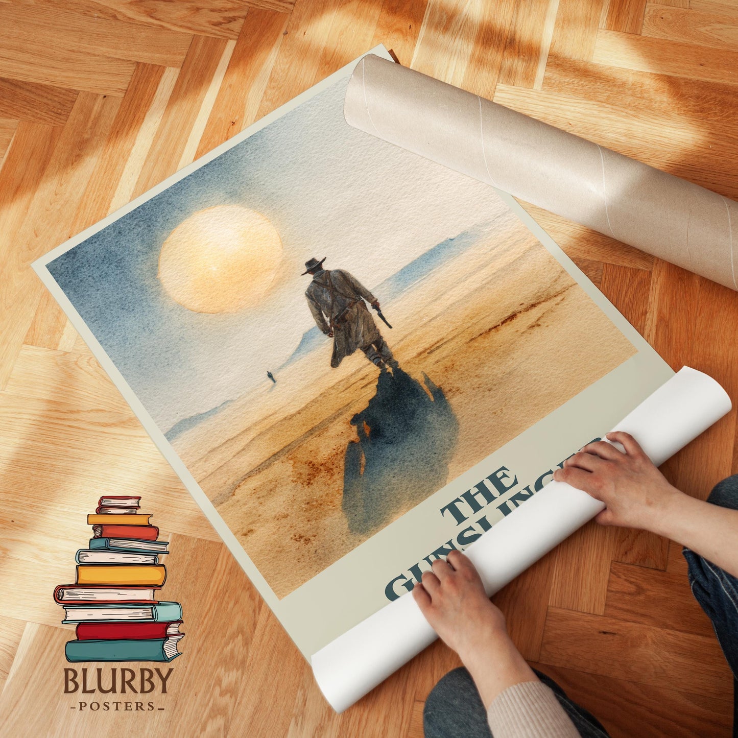 The Gunslinger book poster packaging – museum-quality print rolled in protective tube