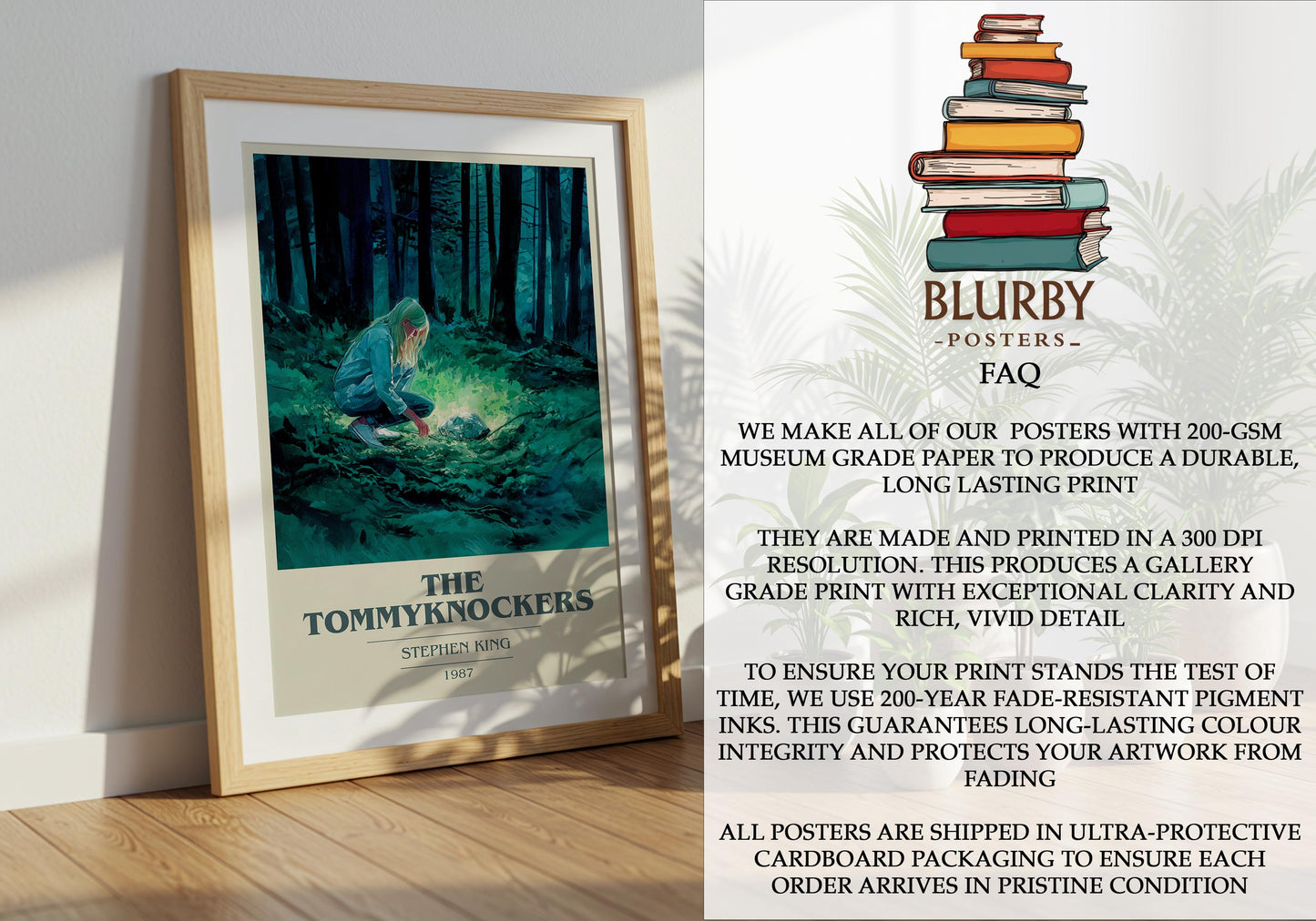The Tommyknockers by Stephen King | Book Poster | Literary Art Gift For Book Lover | Novel Inspired Wall Art