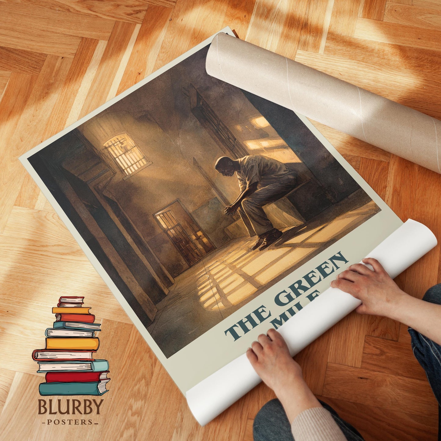 The Green Mile book cover poster paired in gallery wall – literary art prints