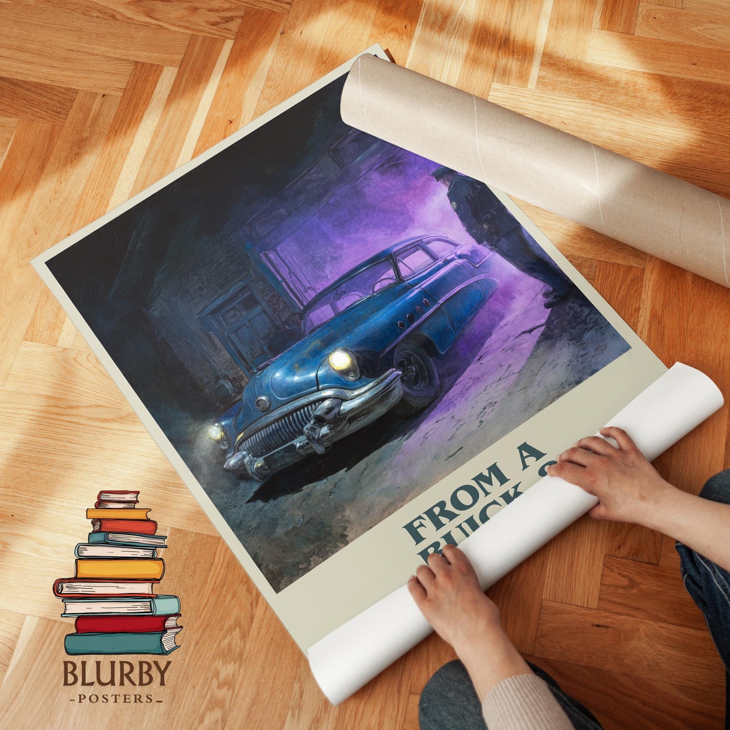 From a Buick 8 book poster packaging – museum-quality print rolled in protective tube