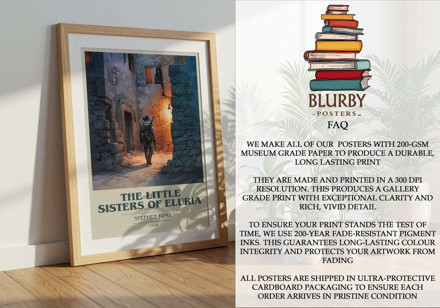 The Little Sisters of Eluria by Stephen King | Book Poster | Literary Art Gift For Book Lover | Novel Inspired Wall Art | Free Delivery