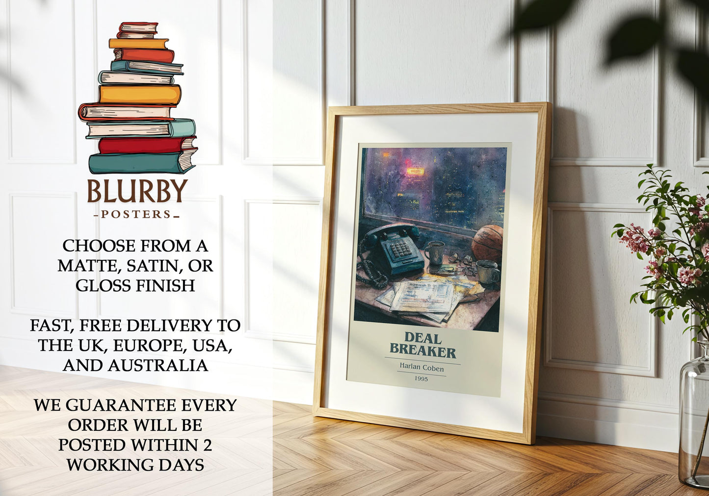 Deal Breaker book poster packaging – museum-quality print rolled in protective tube