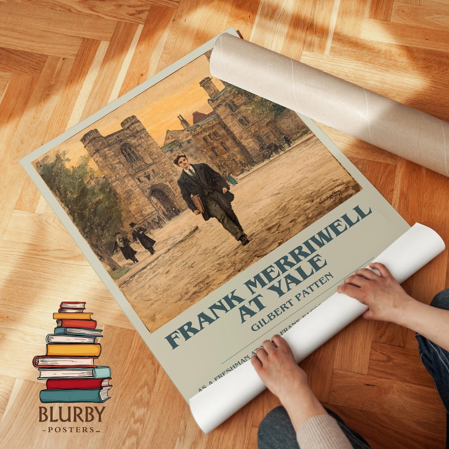 Frank Merriwell At Yale book poster packaging – museum-quality print rolled in protective tube