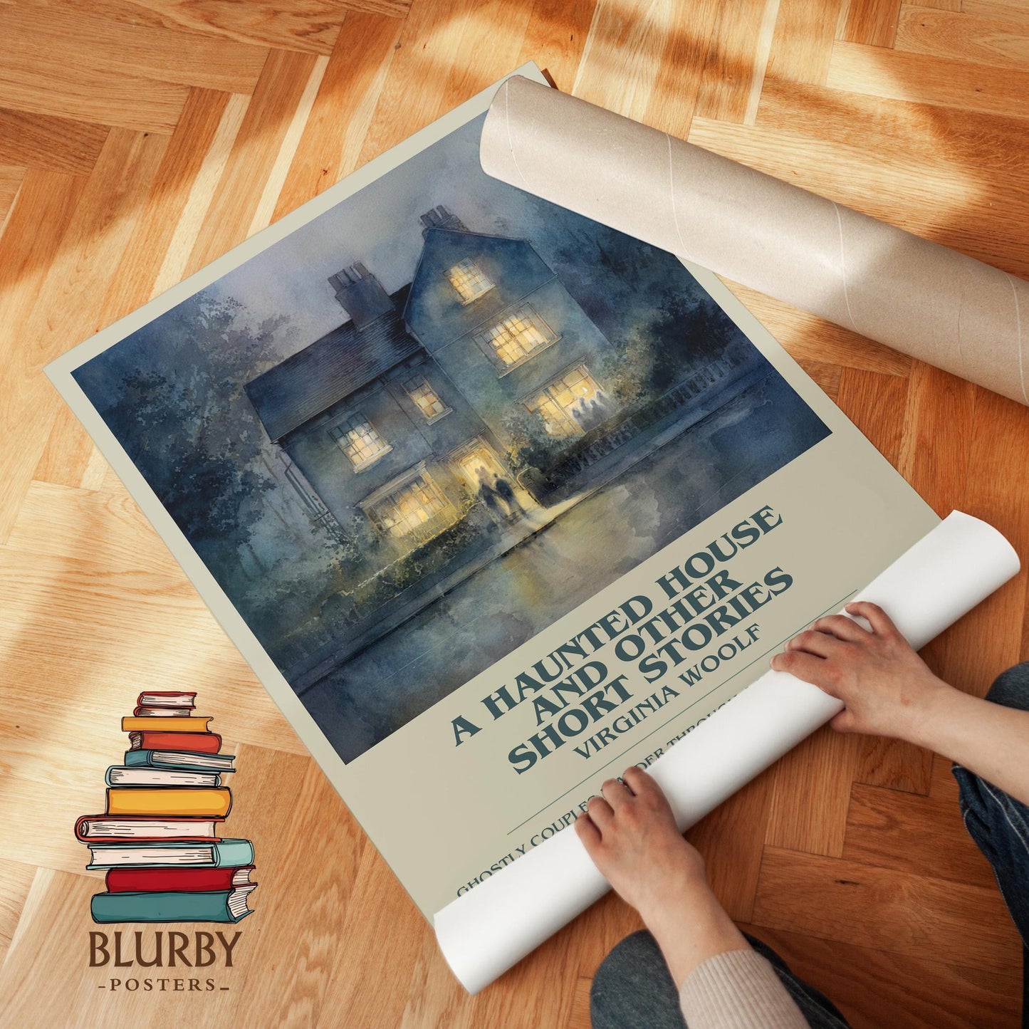 A Haunted House: And Other Short Stories book poster packaging – museum-quality print rolled in protective tube
