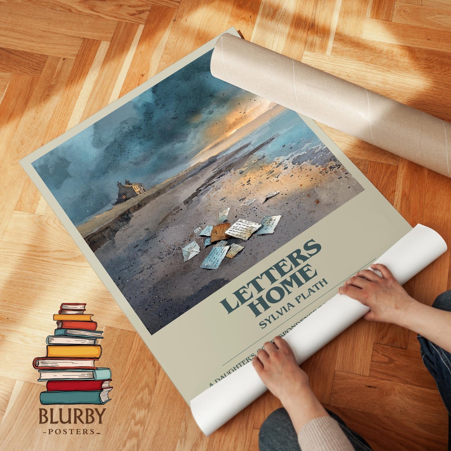Letters Home book poster packaging – museum-quality print rolled in protective tube