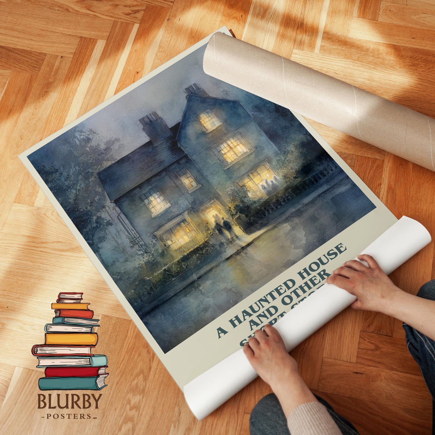 A Haunted House: And Other Short Stories book poster packaging – museum-quality print rolled in protective tube