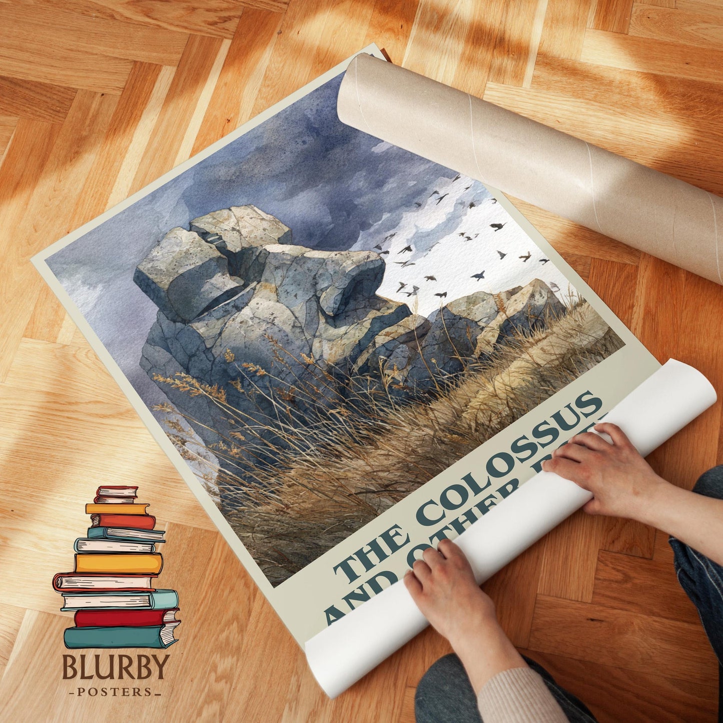The Colossus: and Other Poems book poster packaging – museum-quality print rolled in protective tube