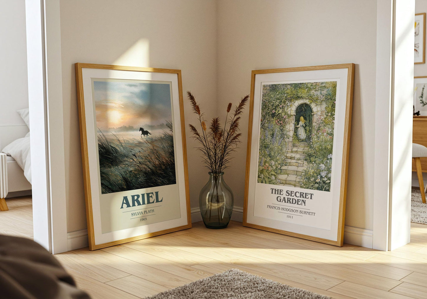 Ariel book cover poster paired in gallery wall – literary art prints
