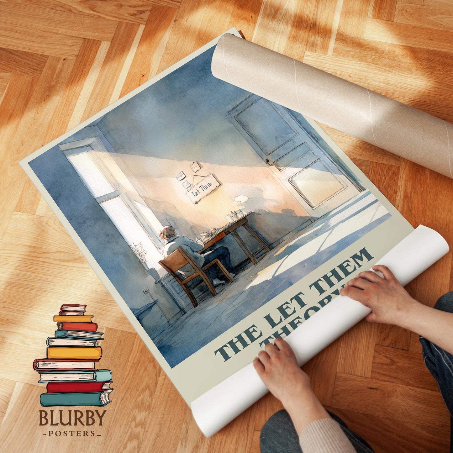 The Let Them Theory book poster packaging – museum-quality print rolled in protective tube
