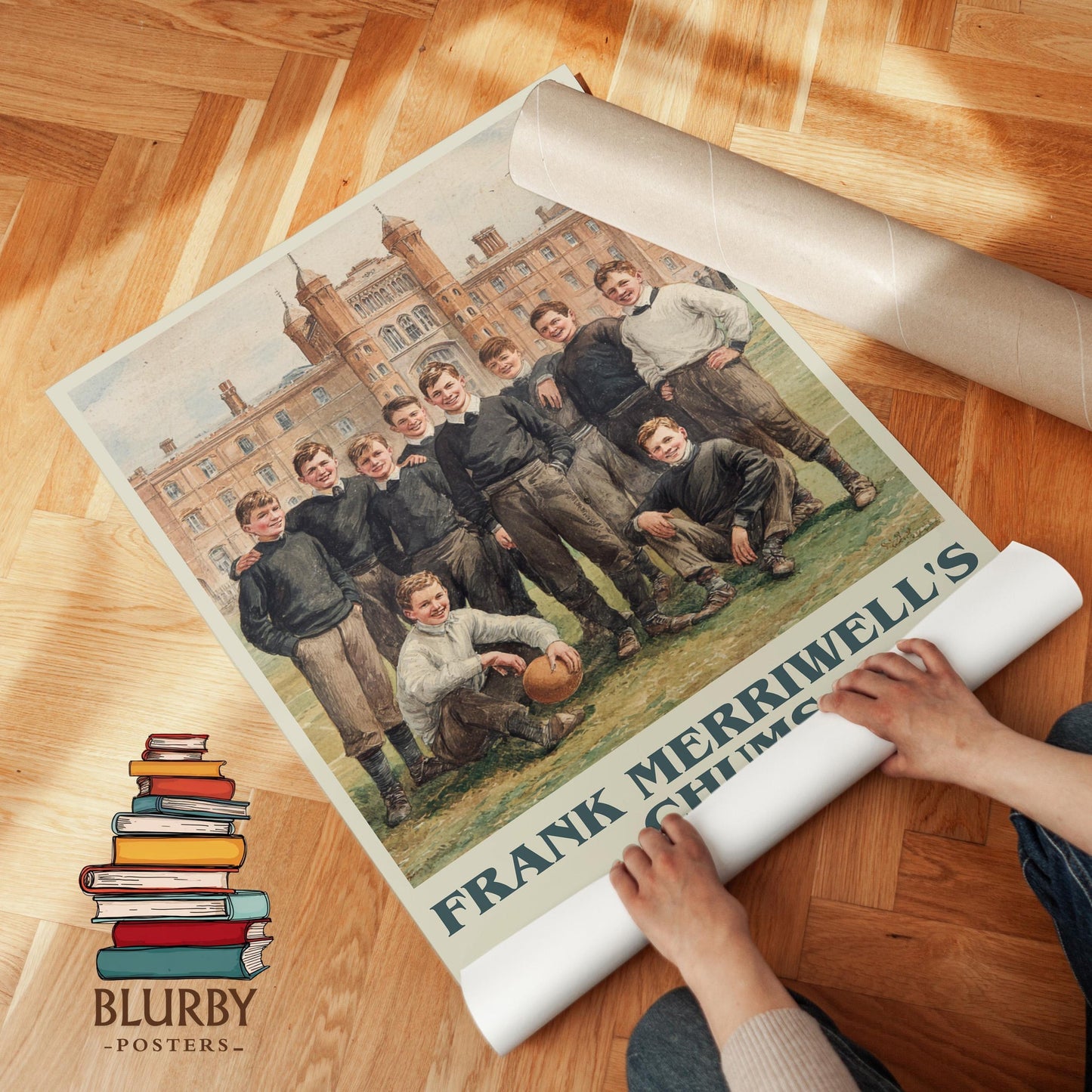 Frank Merriwell's Chums book cover poster paired in gallery wall – literary art prints