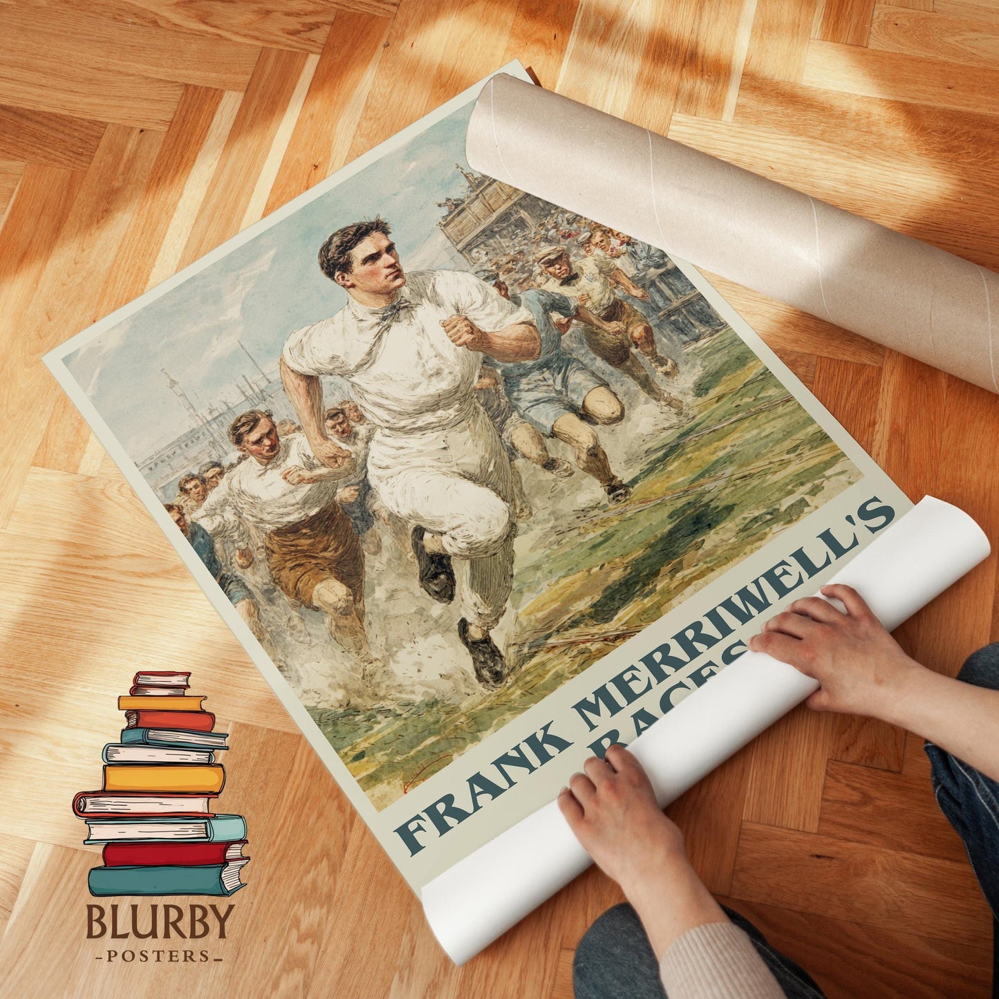 Frank Merriwell's Races book cover poster paired in gallery wall – literary art prints