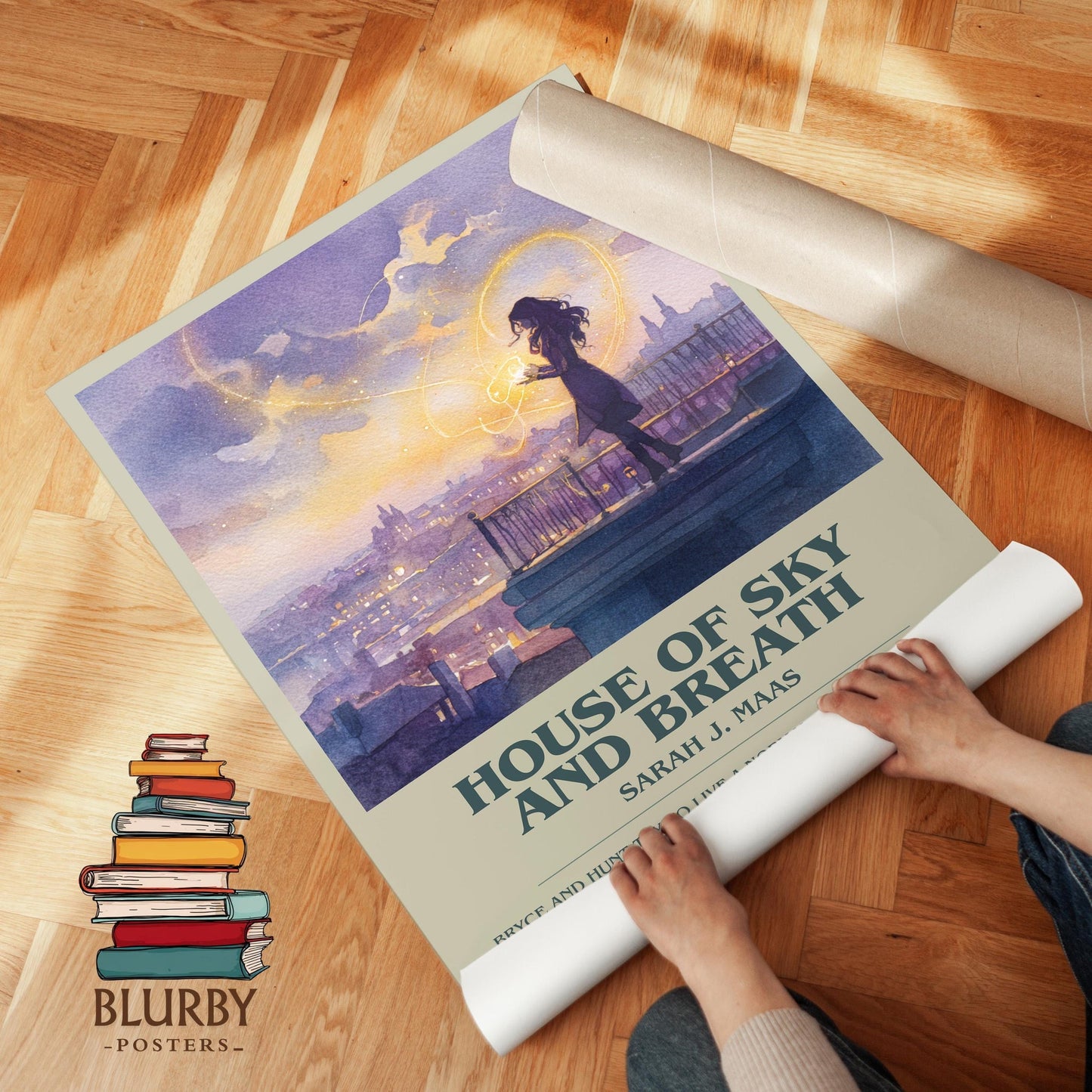 House of Sky and Breath book poster packaging – museum-quality print rolled in protective tube