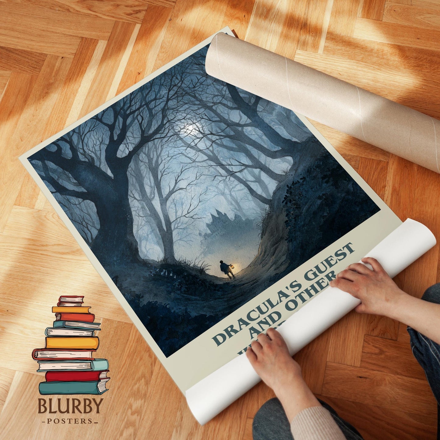 Dracula's Guest And Other Weird Stories book poster packaging – museum-quality print rolled in protective tube