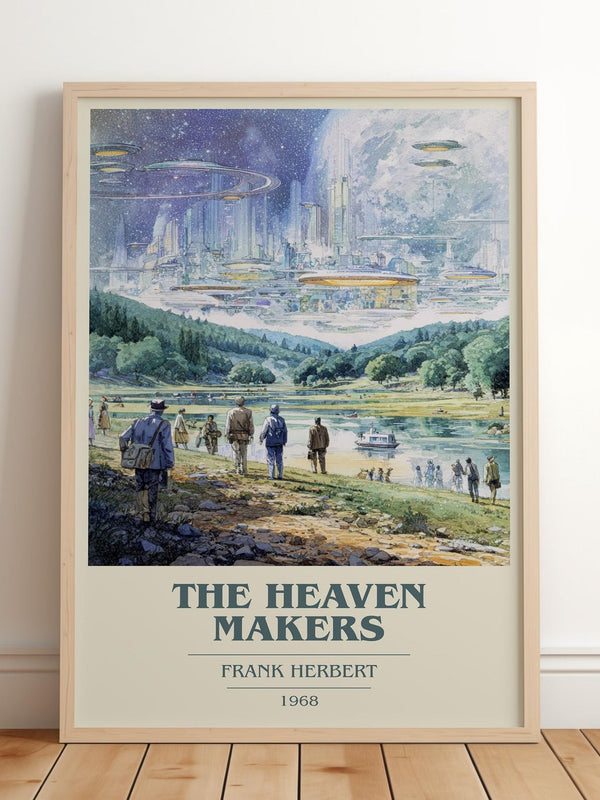 The Heaven Makers book cover poster colour and style options – Frank Herbert book art