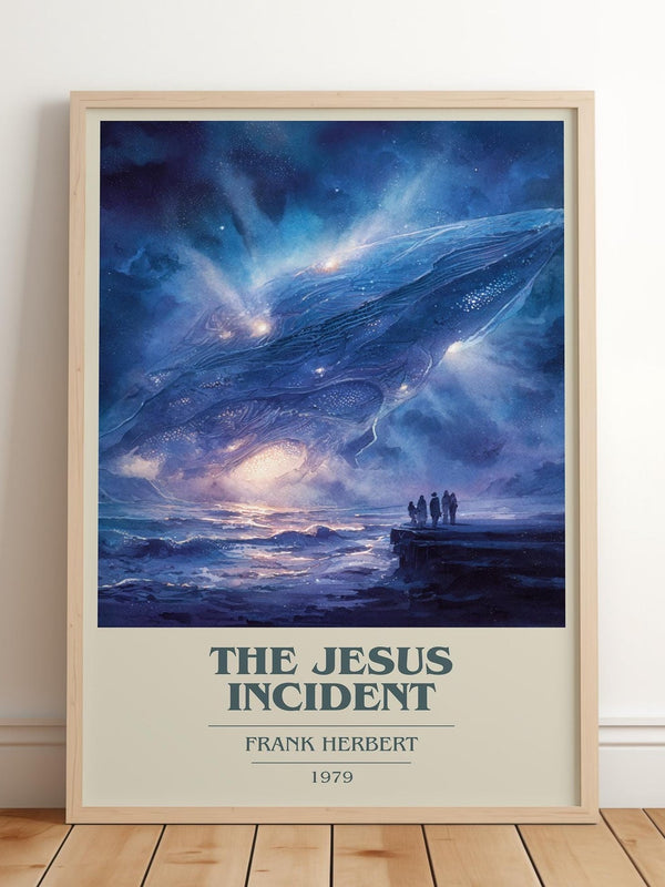 The Jesus Incident book cover poster colour and style options – Frank Herbert book art