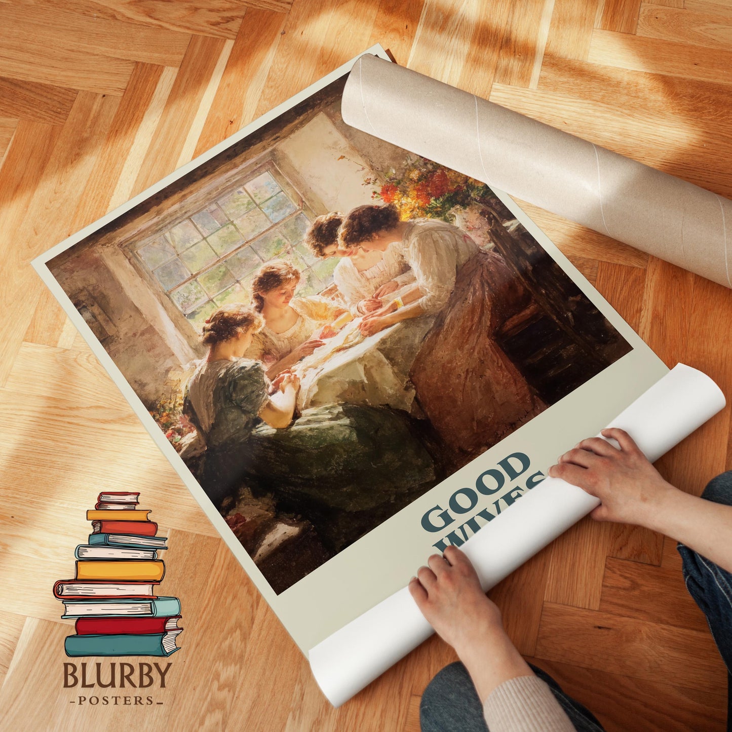 Good Wives book cover poster paired in gallery wall – literary art prints