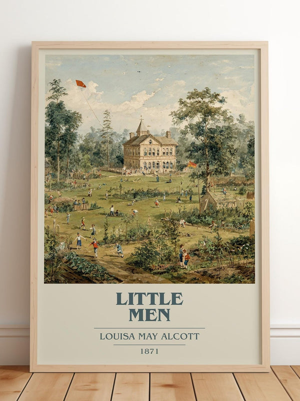 Little Men book cover poster colour and style options – Louisa May Alcott book art