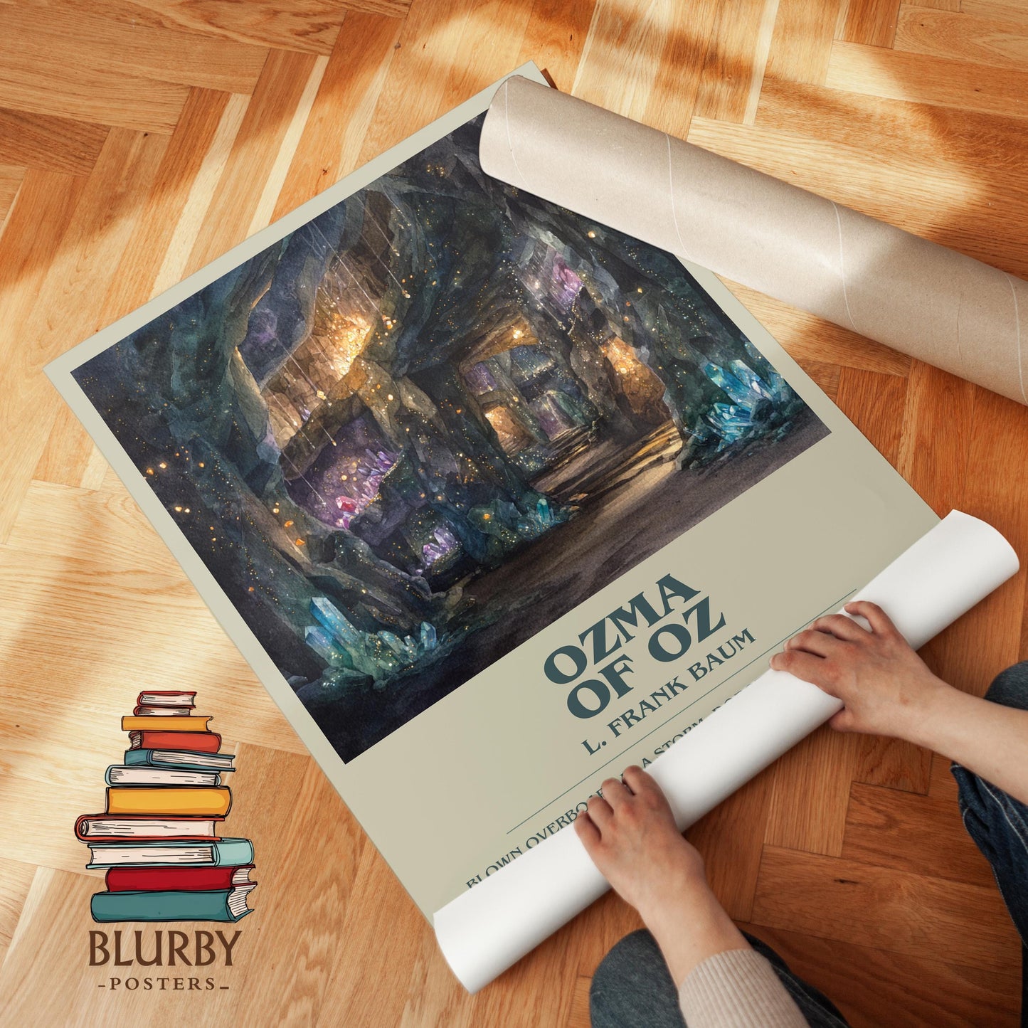 Osma Of Oz book poster packaging – museum-quality print rolled in protective tube