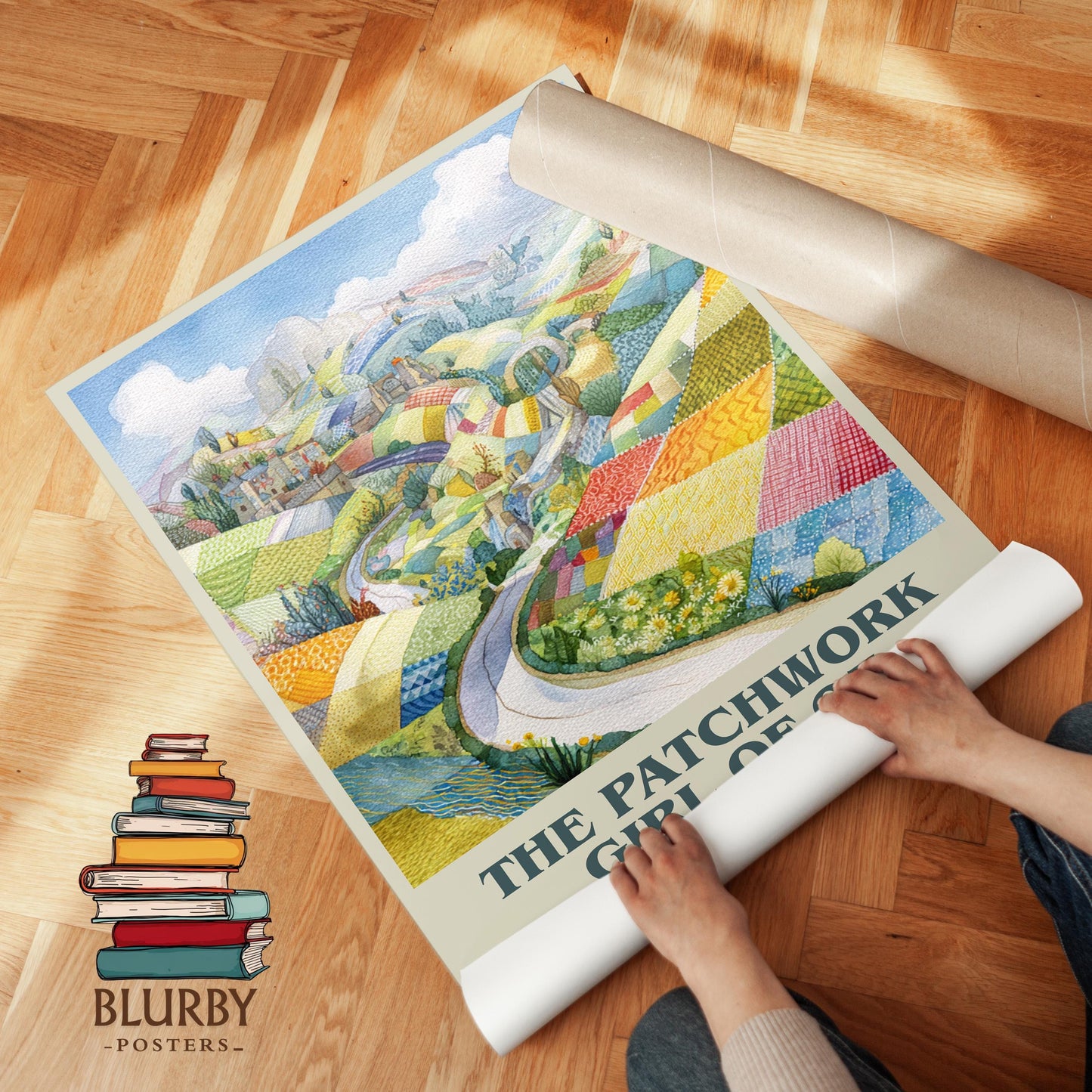 The Patchwork Girl Of Oz book poster packaging – museum-quality print rolled in protective tube