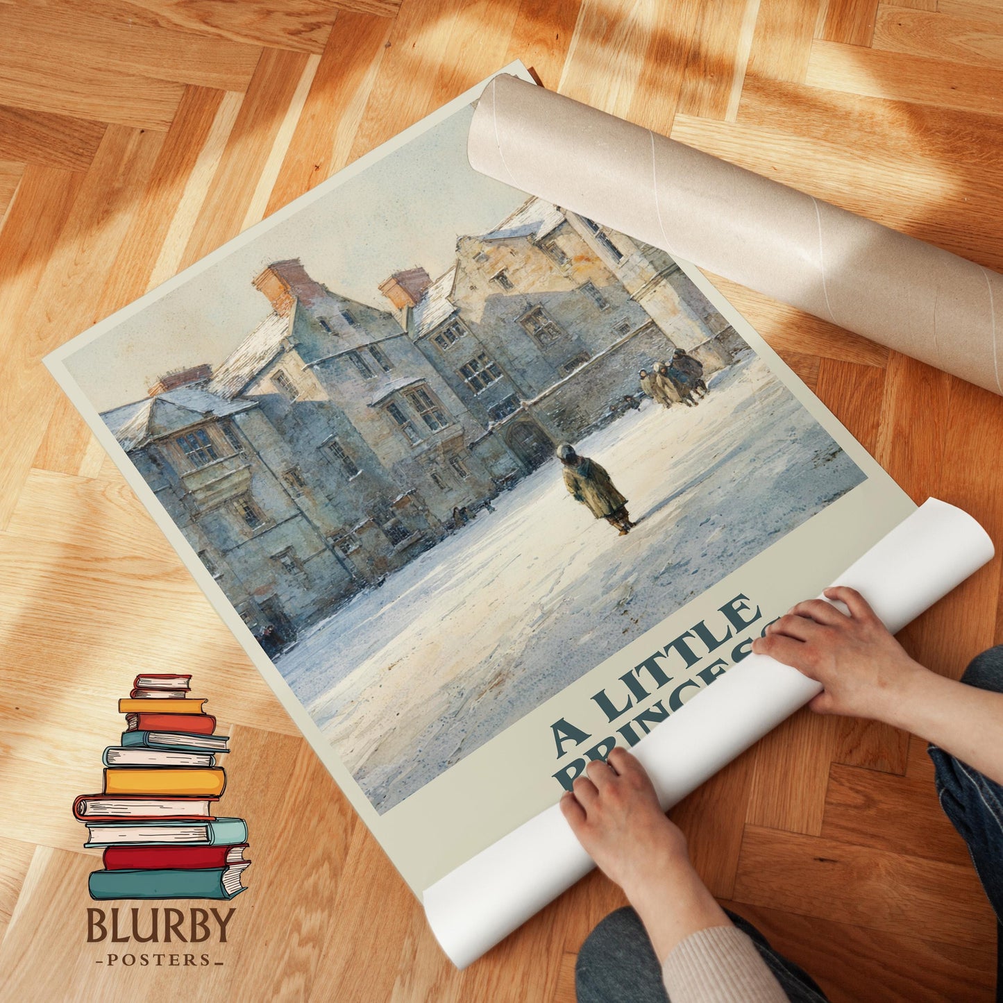 A Little Princess book poster packaging – museum-quality print rolled in protective tube