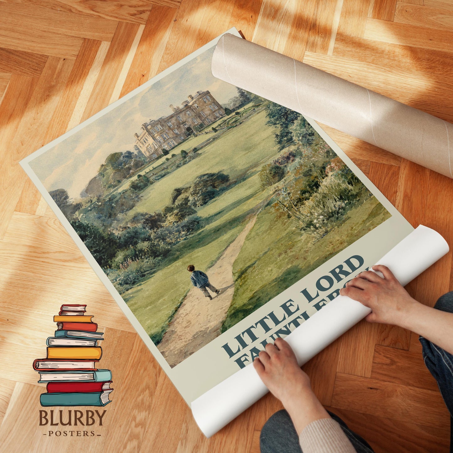 Little Lord Fauntleroy book poster packaging – museum-quality print rolled in protective tube