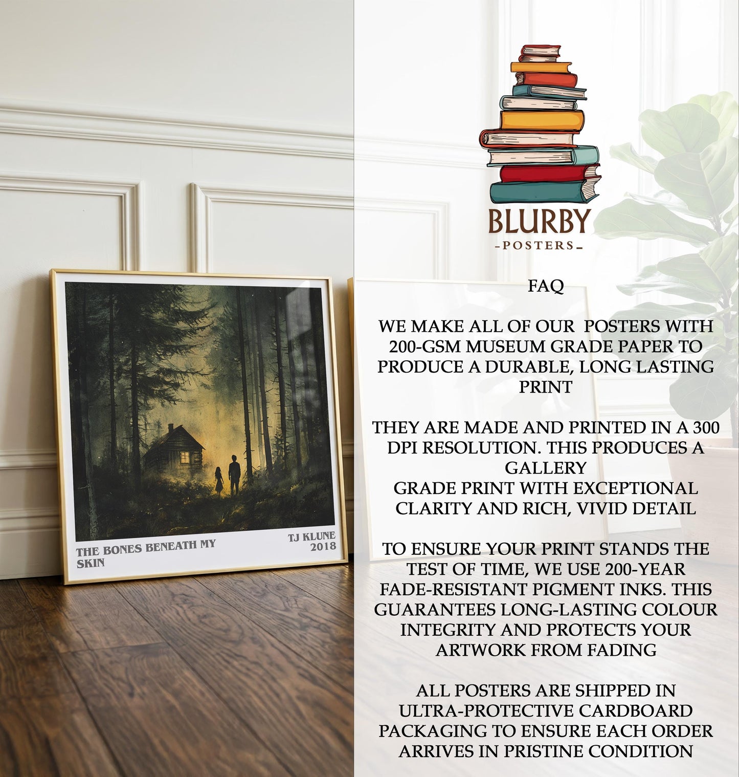 The Bones Beneath My Skin literary literary print detail – Tj Klune book art