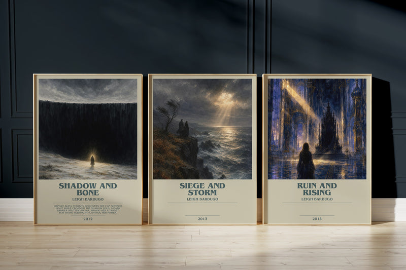 Grishaverse Trilogy: Shadow and Bone, Siege and Storm, Ruin and Rising framed art prints