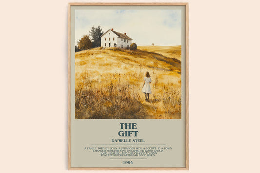 The Gift Bookish Wall Art by Danielle Steel – framed poster