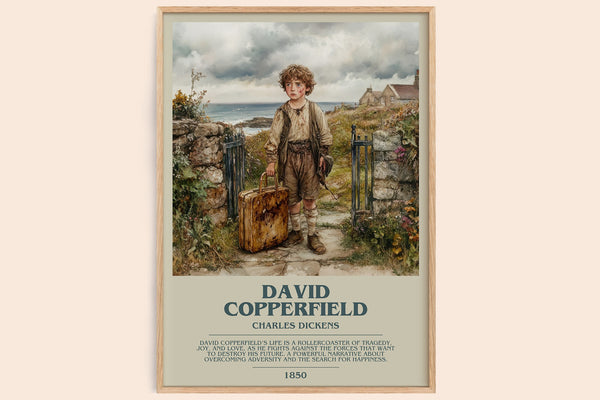 David Copperfield Bookish Wall Art by Charles Dickens – framed poster