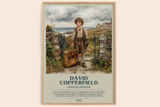 David Copperfield Bookish Wall Art by Charles Dickens – framed poster