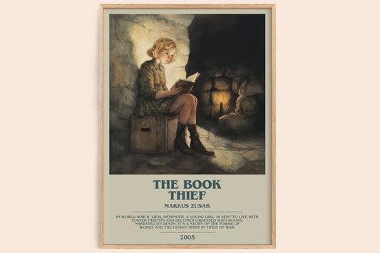 The Book Thief Bookish Wall Art by Markus Zusak – framed poster