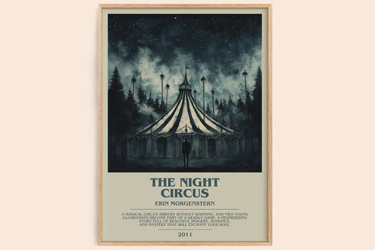 The Night Circus Bookish Wall Art by Erin Morgenstern – framed poster