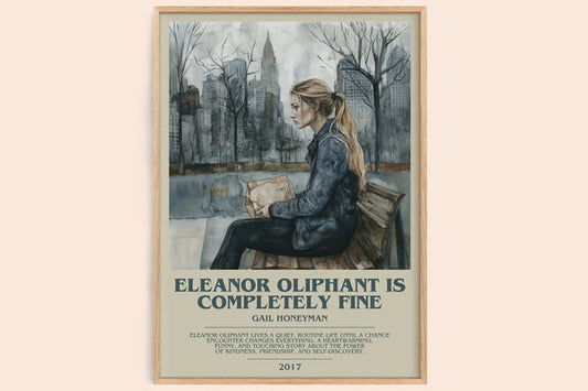Eleanor Oliphant Is Completely Fine Bookish Wall Art by Gail Honeyman – framed poster