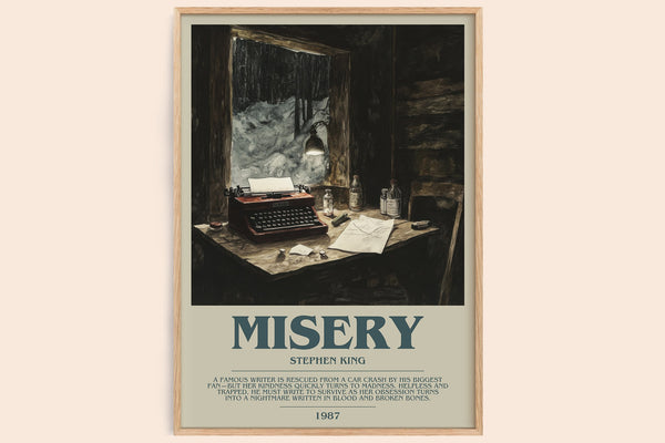 Misery Bookish Wall Art by Stephen King – framed poster