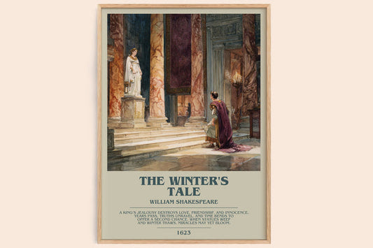 The Winter's Tale Bookish Wall Art by William Shakespeare – framed poster